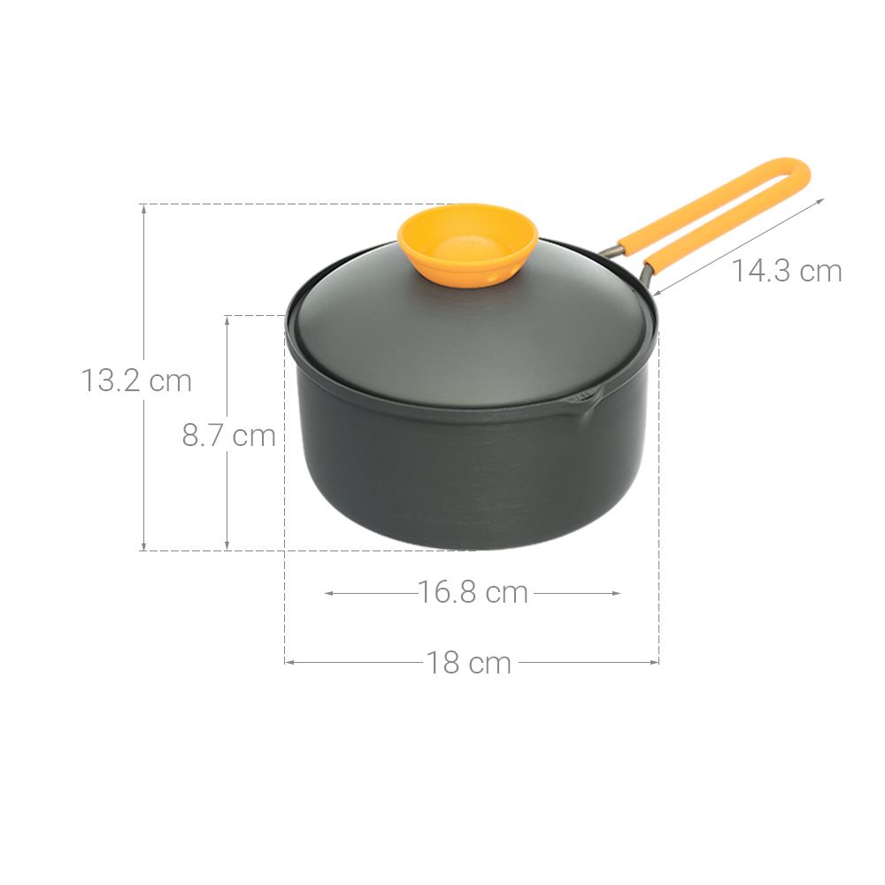 Nồi nhôm chống dính nắp nhôm 18 cm Lock&Lock LCA3181Y-1 Màu vàng