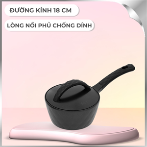 Nồi nhôm chống dính nắp nhôm 18 cm Lock