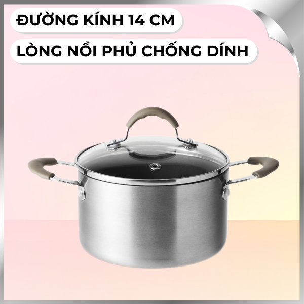 Nồi nhôm chống dính nắp kính Lock&Lock LHD1142