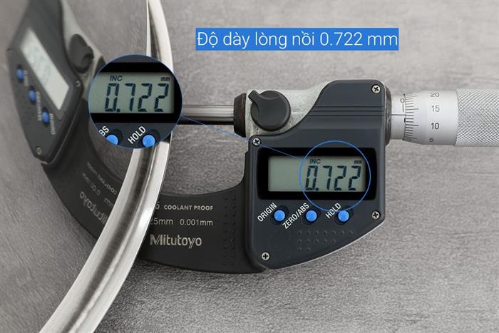 Nồi Inox 3 đáy nắp kính 30 cm Sunhouse SHG301-30 Màu Inox