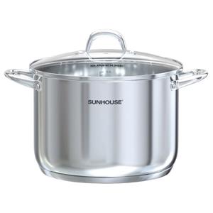 Nồi Inox 3 đáy nắp kính 30 cm Sunhouse SHG301-30