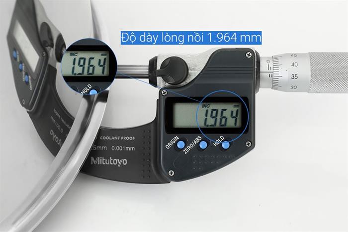 Nồi Inox 3 lớp nguyên khối nắp kính 24 cm Sunhouse SHG706-24 Màu Inox