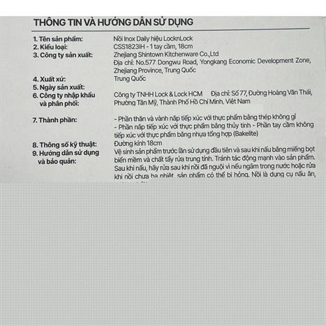 Quánh inox nắp kính Lock&Lock CSS1823IH Màu Inox