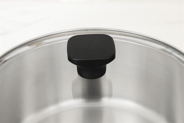 Nồi inox đáy từ nắp kính 24 cm Lock&Lock CSC2423IH Màu Inox