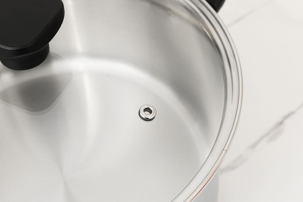 Nồi inox đáy từ nắp kính 24 cm Lock&Lock CSC2423IH Màu Inox