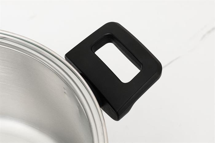 Nồi inox đáy từ nắp kính 24 cm Lock&Lock CSC2423IH Màu Inox