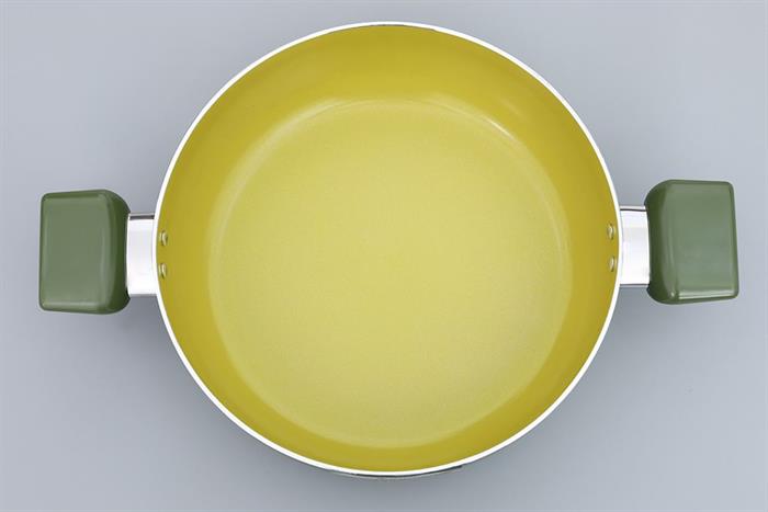 Nồi lẩu nhôm chống dính nắp kính 28 cm Elmich Daily Milan Màu Xanh