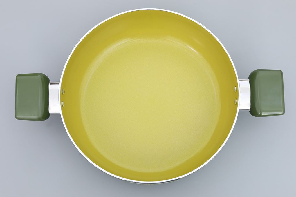 Nồi lẩu nhôm chống dính nắp kính 28 cm Elmich Daily Milan Màu Xanh