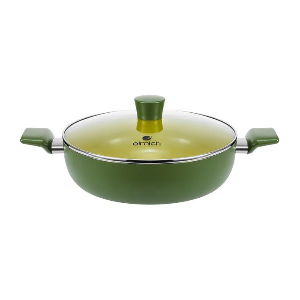 Nồi lẩu nhôm chống dính 28 cm Elmich Daily Milan