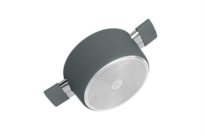 Bộ 3 nồi nhôm chống dính Ceramic đáy từ Elmich EL5240GL01 Màu Ghi