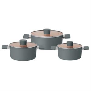 Bộ 3 nồi nhôm chống dính Ceramic Elmich EL5240GL01