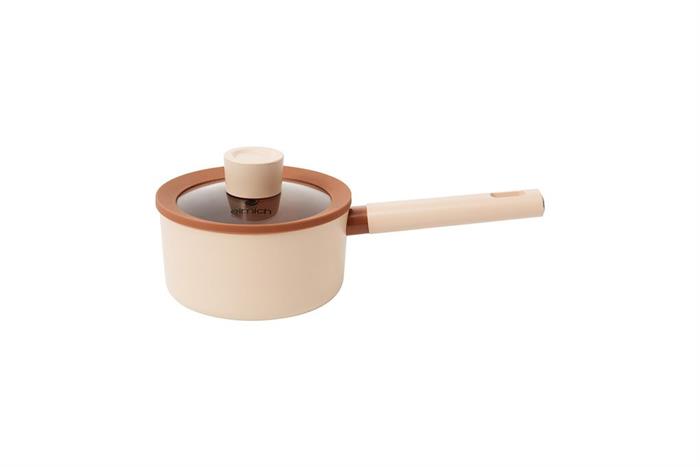 Bộ 4 nồi nhôm chống dính Ceramic đáy từ Elmich Mocha EL5243MC04 Màu Ghi