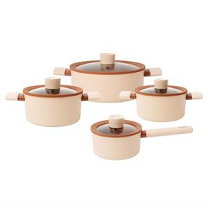 Bộ 4 nồi nhôm chống dính Ceramic Elmich Mocha EL5243MC04