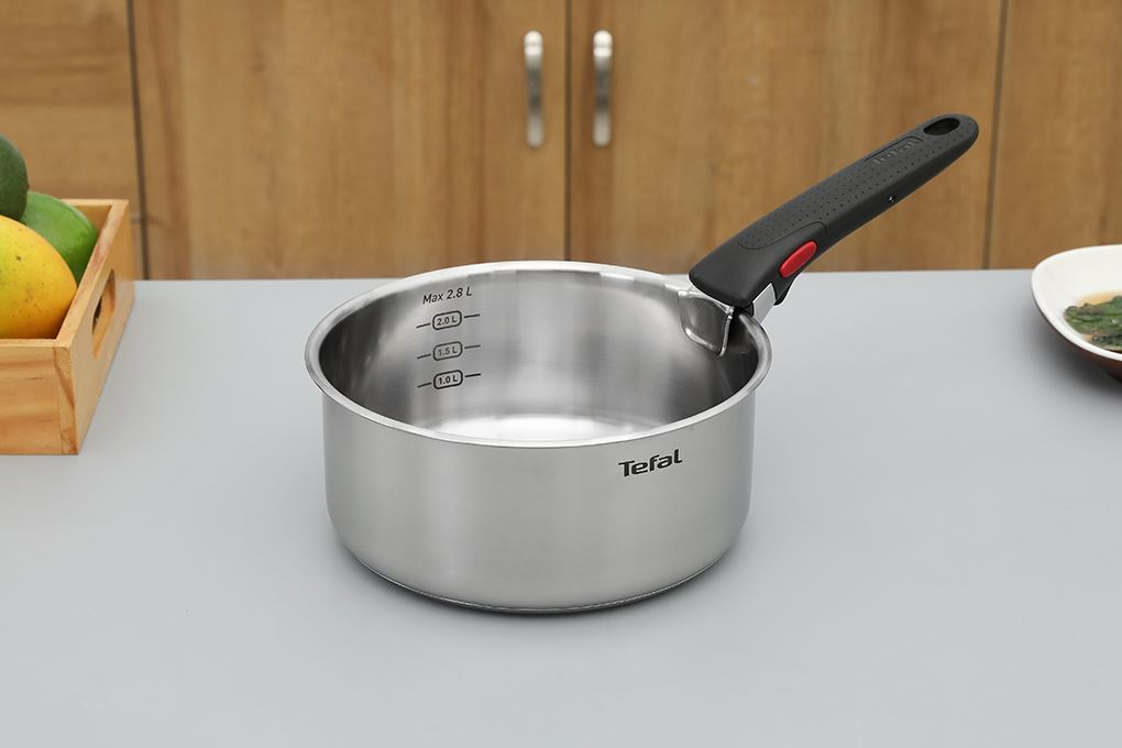 Bộ 3 nồi chảo inox Tefal Ingenio Emotion L896S453 Màu Inox
