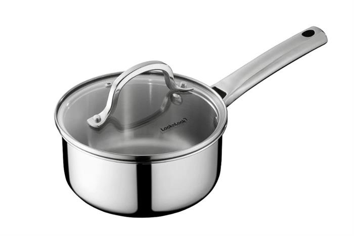Quánh inox 3 lớp 16 cm Locknlock Eleve CSS1624IH Màu Inox