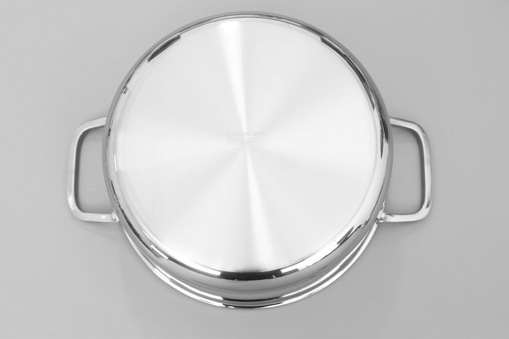 Nồi inox 3 lớp 24 cm Locknlock Eleve CSC2424IH Màu Inox