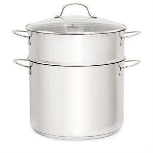 Nồi luộc gà inox 3 đáy nắp kính 30 cm Kalpen L30Pro