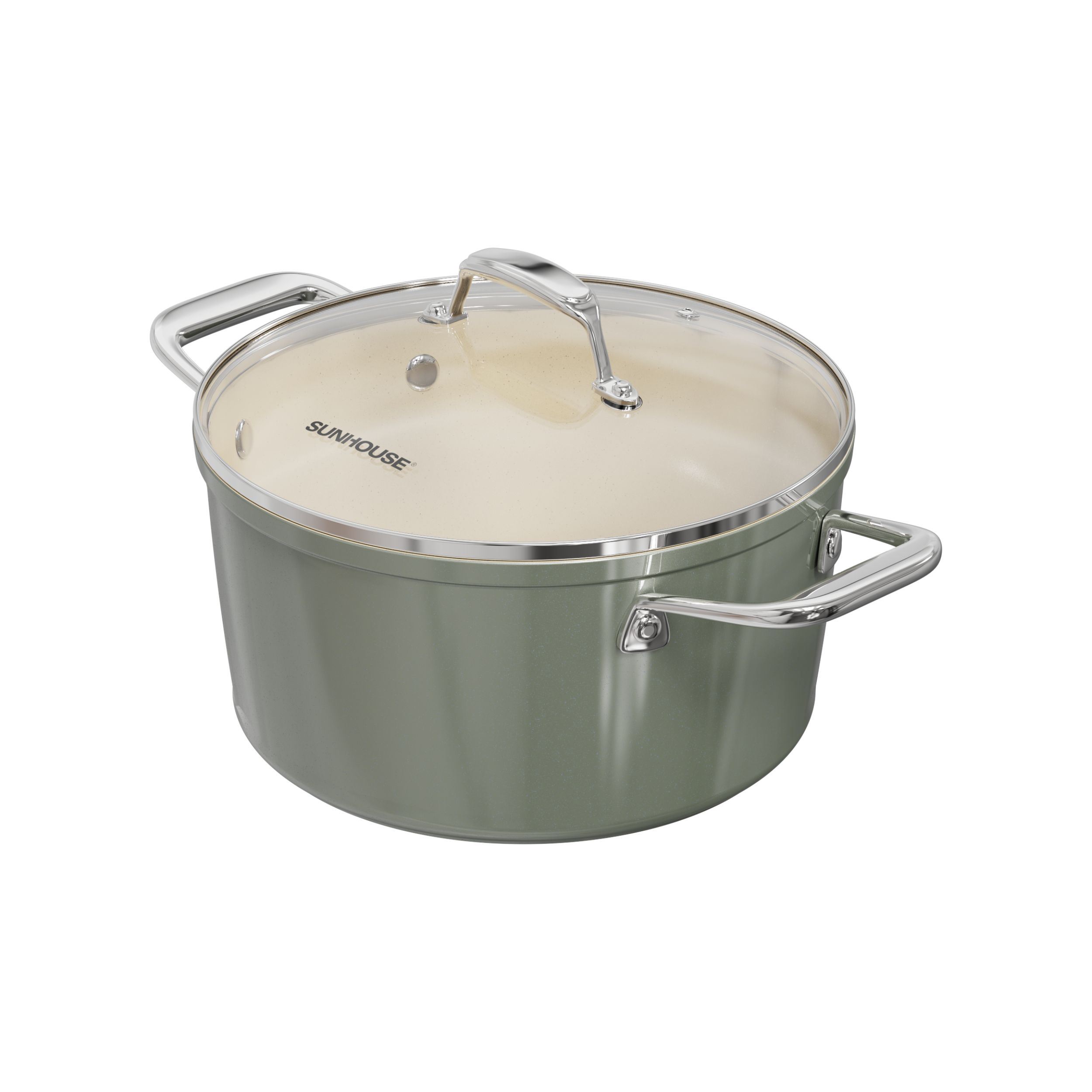 Bộ 3 nồi nhôm chống dính nắp kính Sunhouse Healthy SHG2210DM - 4