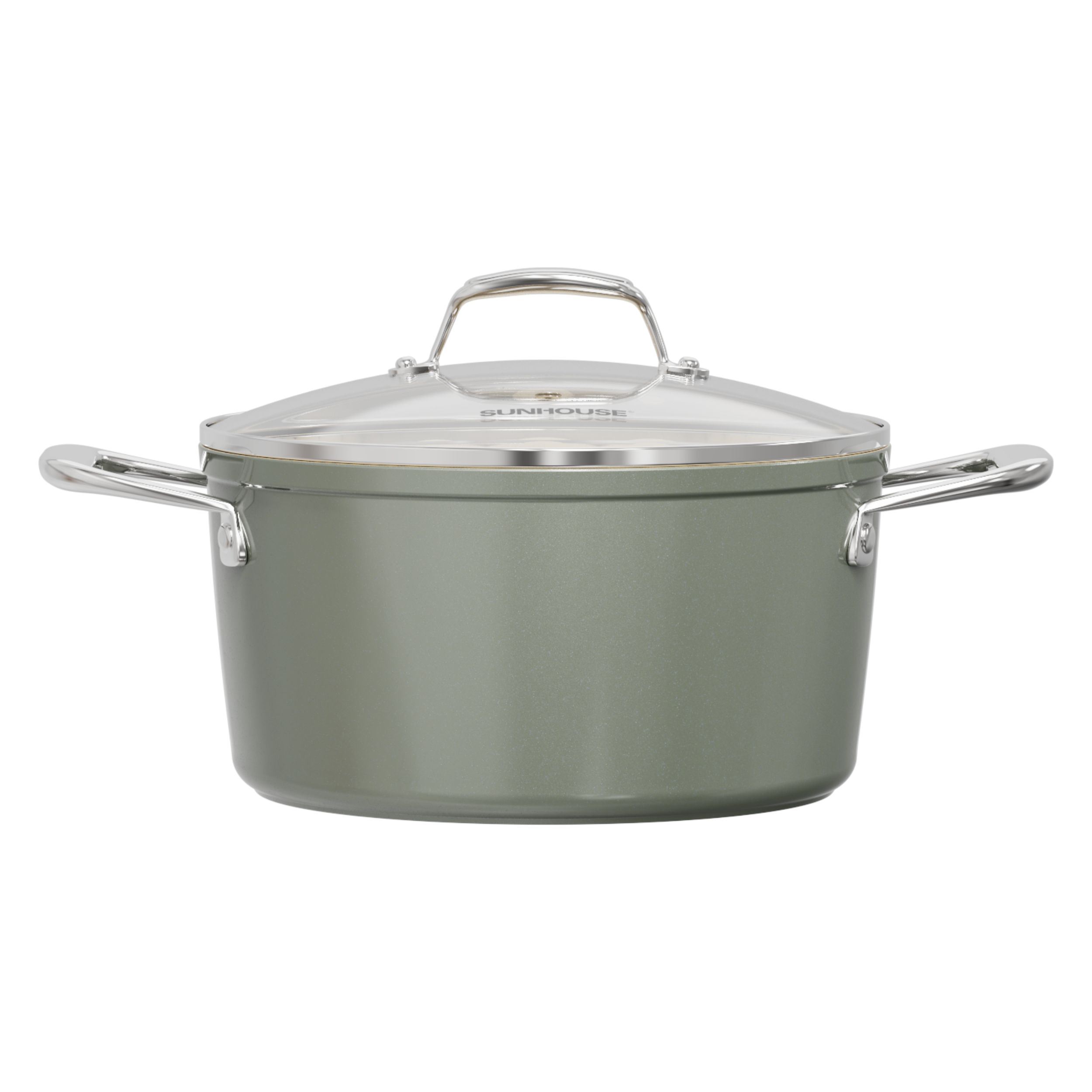 Bộ 3 nồi nhôm chống dính nắp kính Sunhouse Healthy SHG2210DM - 5