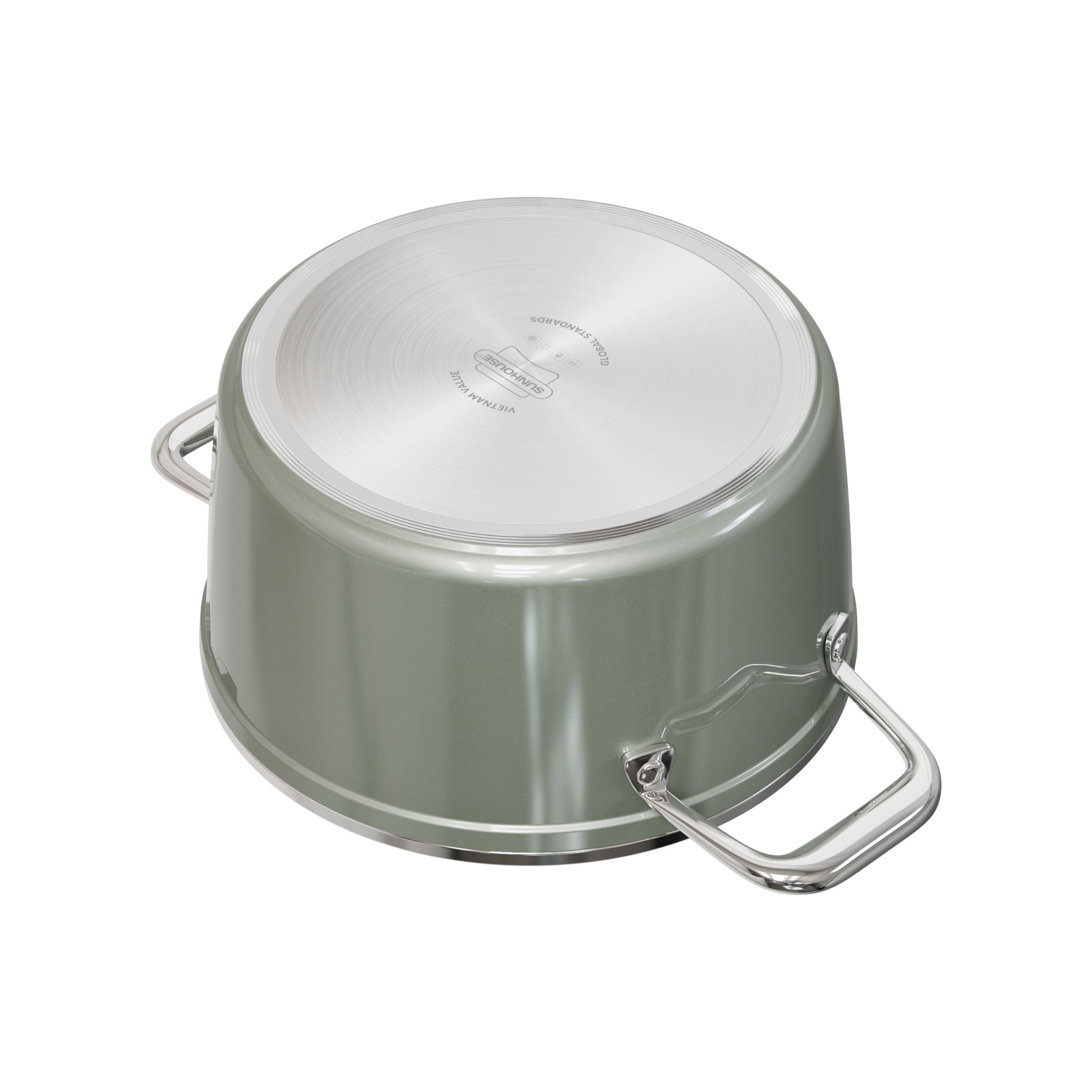 Bộ 3 nồi nhôm chống dính nắp kính Sunhouse Healthy SHG2210DM - 9