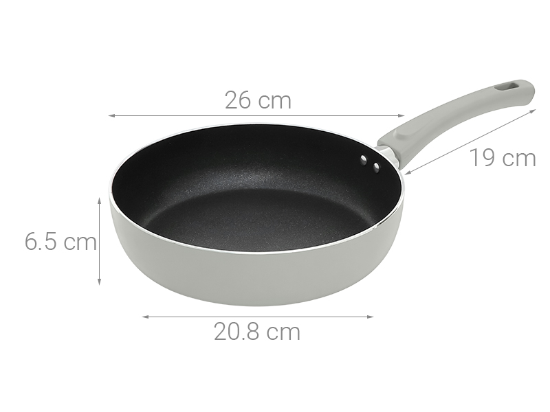 Chảo nhôm sâu chống dính đáy từ 26 cm Elmich Harmonia EL-3781 Xanh