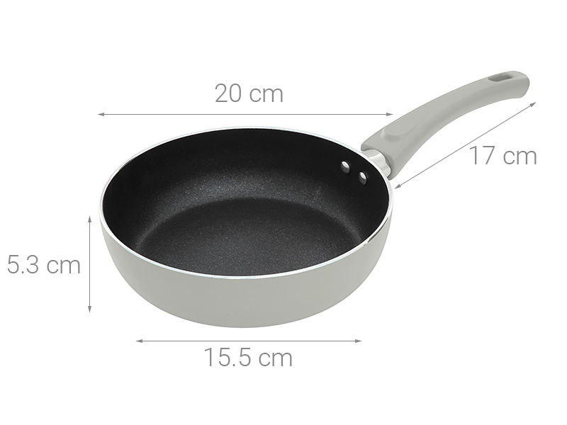 Chảo nhôm sâu chống dính đáy từ 20 cm Elmich Harmonia EL-3779 Xanh