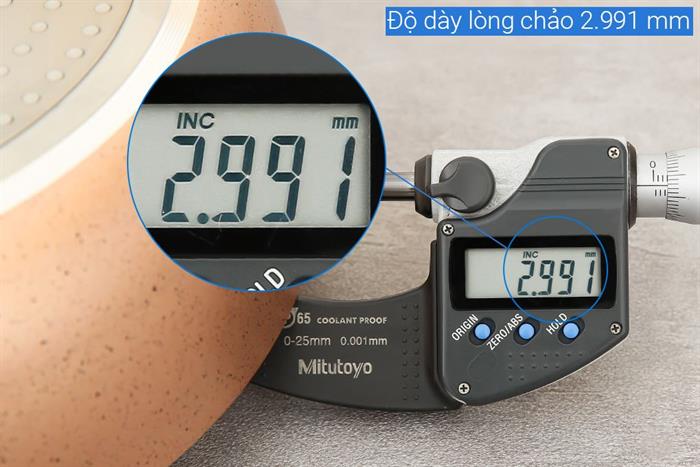 Chảo nhôm sâu chống dính vân đá đáy từ 24 cm Elmich EL-5741MN Màu Hồng
