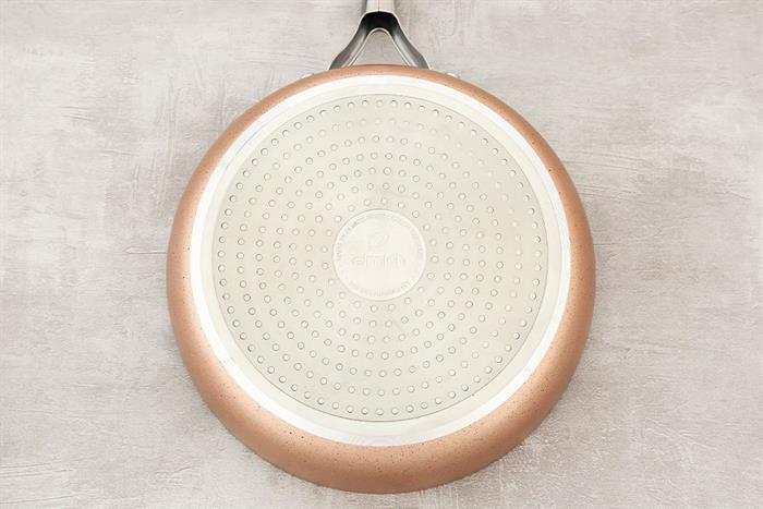 Chảo nhôm sâu chống dính vân đá đáy từ 24 cm Elmich EL-5741MN Màu Hồng