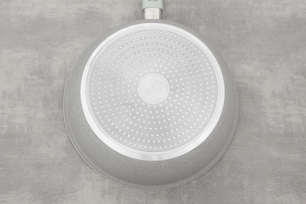 Chảo nhôm sâu chống dính vân đá đáy từ 28 cm Elmich EL-5753MN Màu Xám