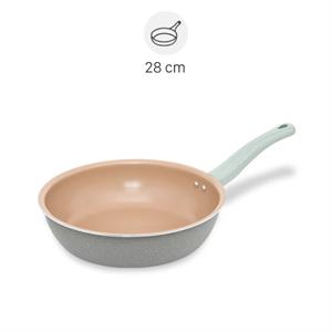Chảo nhôm sâu chống dính vân đá đáy từ Elmich EL-5753MN