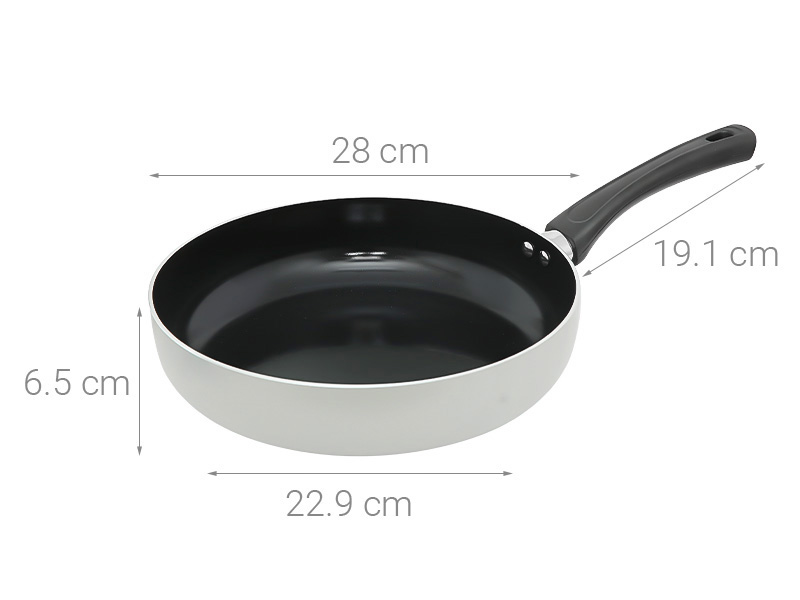 Chảo nhôm chống dính đáy từ 28 cm Elmich Smartcook SM5708MN