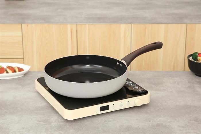 Chảo nhôm chống dính đáy từ 28 cm Elmich Smartcook SM5708MN Màu Xanh Bạc Hà