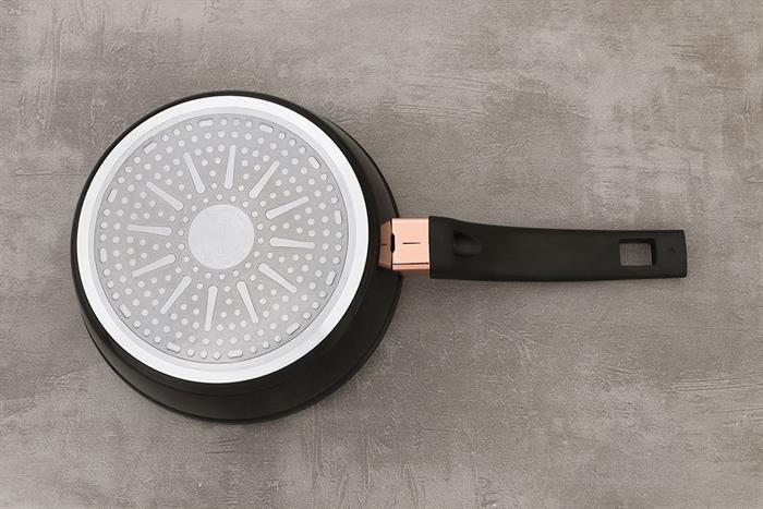 Chảo nhôm chống dính Ultra titanium đáy từ 20 cm Sunhouse ST20B Màu Đen