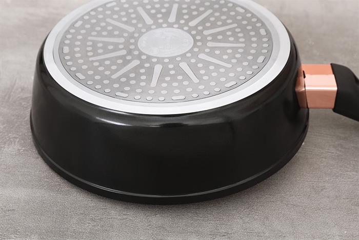 Chảo nhôm chống dính Ultra titanium đáy từ 20 cm Sunhouse ST20B Màu Đen