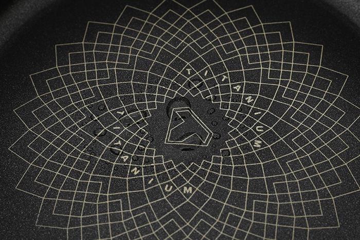 Chảo nhôm chống dính Ultra titanium đáy từ 20 cm Sunhouse ST20B Màu Đen