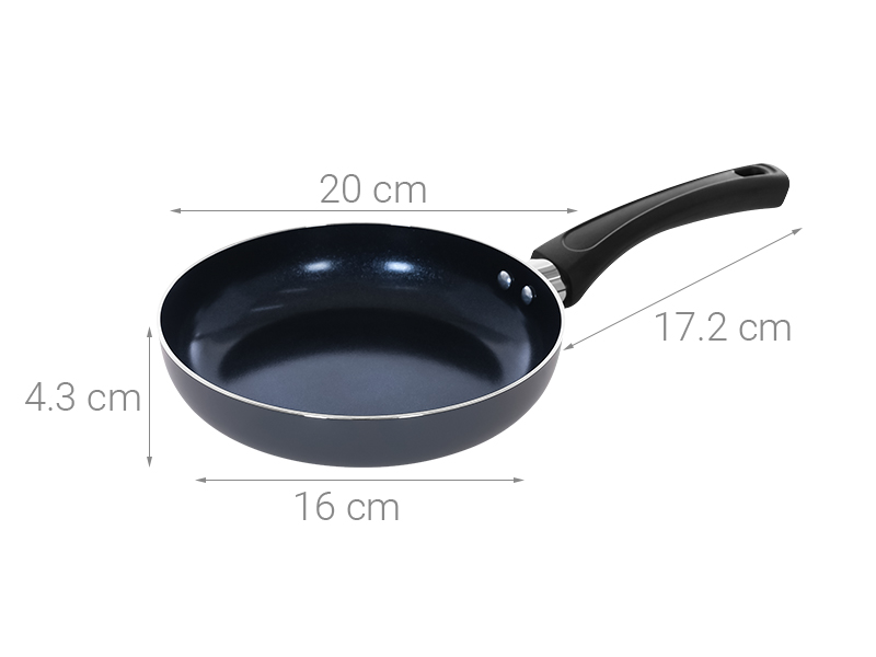 Chảo nhôm chống dính vân đá đáy từ 20 cm Elmich EL- 5748AO20