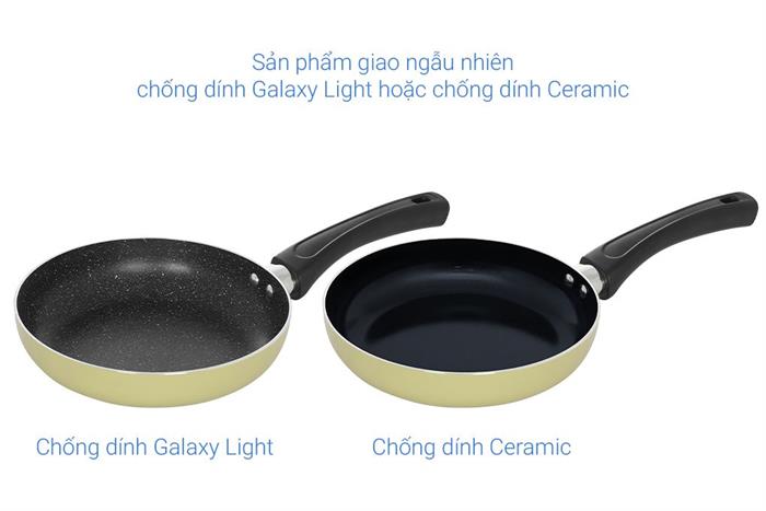 Chảo nhôm chống dính vân đá đáy từ 20 cm Elmich EL- 5748AO20 Màu Vàng