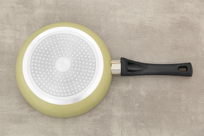 Chảo nhôm chống dính vân đá đáy từ 20 cm Elmich EL- 5748AO20 Màu Vàng