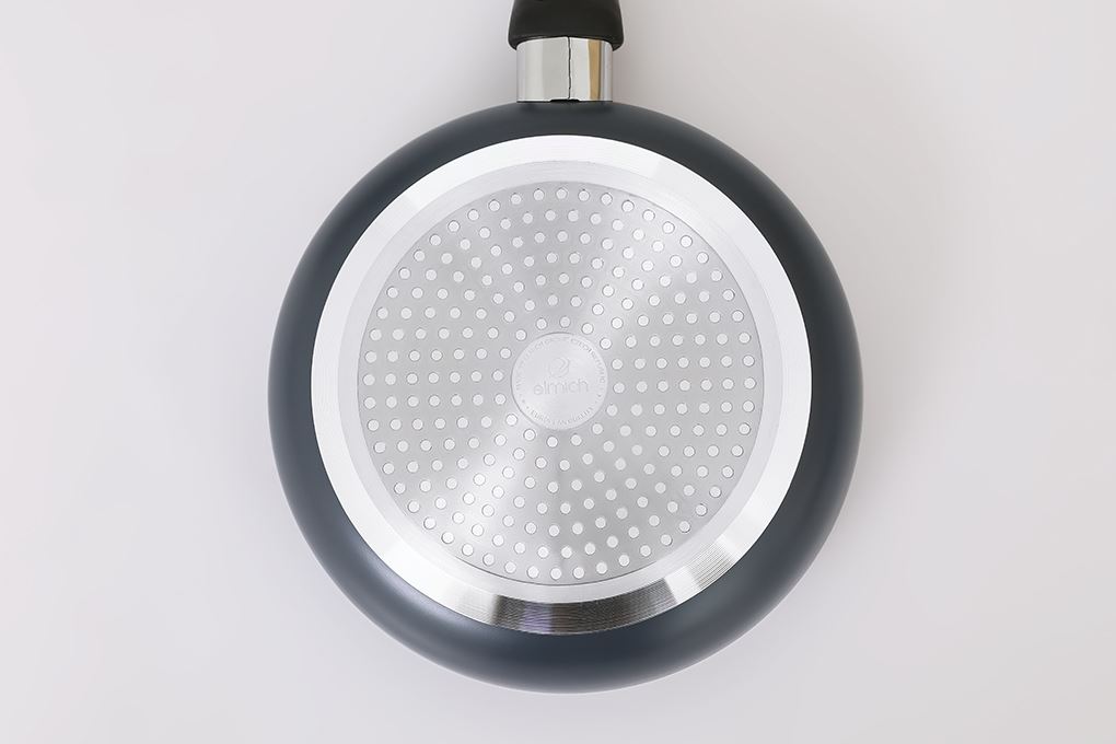 Chảo nhôm chống dính vân đá đáy từ 20 cm Elmich EL- 5748AO20 Màu Đen