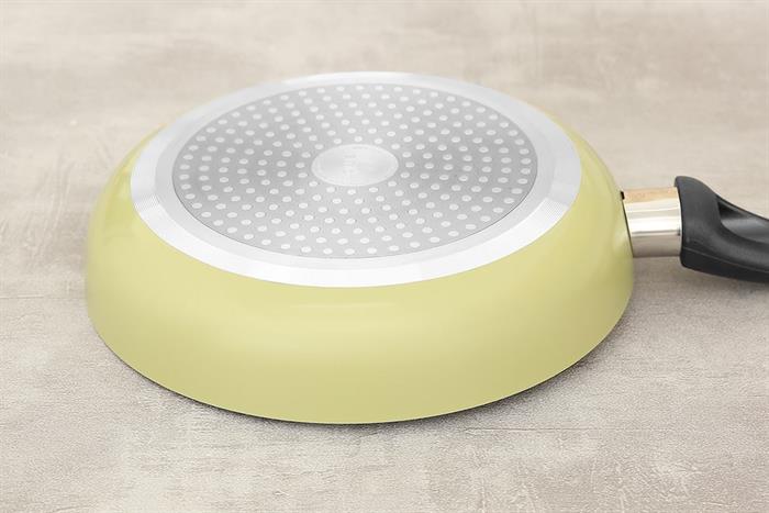 Chảo nhôm chống dính vân đá đáy từ 20 cm Elmich EL- 5748AO20 Màu Vàng