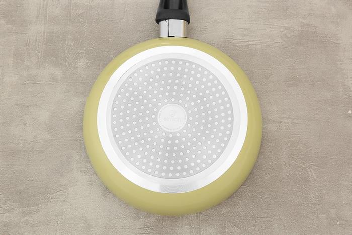 Chảo nhôm chống dính vân đá đáy từ 20 cm Elmich EL- 5748AO20 Màu Vàng