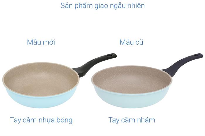 Chảo nhôm sâu chống dính vân đá đáy từ 26 cm Green Cook GCP244-26IH