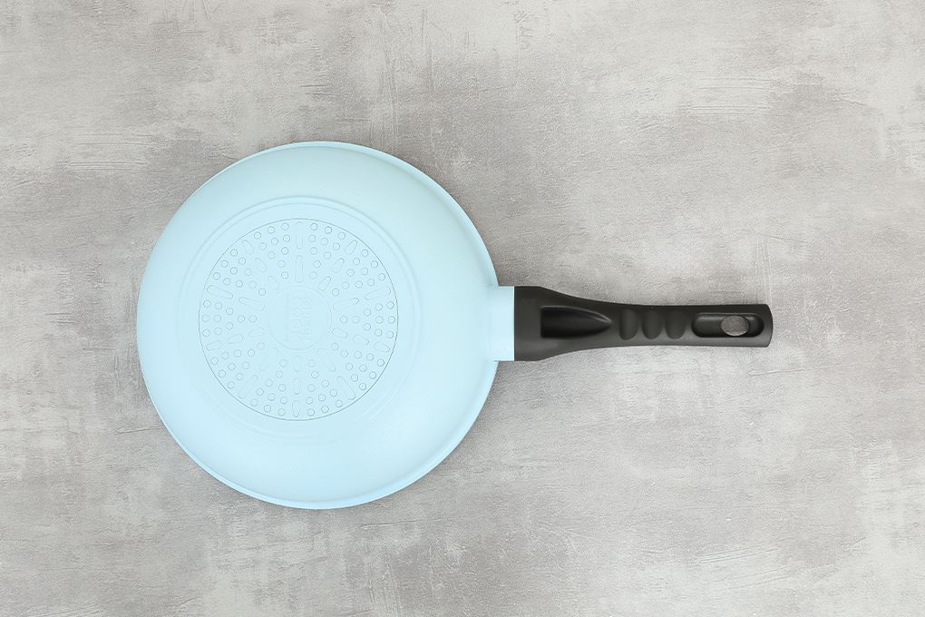 Chảo nhôm sâu chống dính vân đá đáy từ 26 cm Green Cook GCP244-26IH Màu Xanh