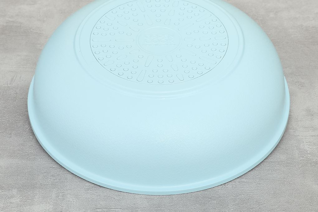 Chảo nhôm sâu chống dính vân đá đáy từ 26 cm Green Cook GCP244-26IH Màu Xanh