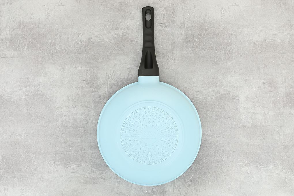 Chảo nhôm sâu chống dính vân đá đáy từ 26 cm Green Cook GCP244-26IH Màu Xanh