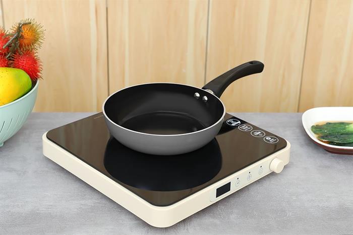 Chảo nhôm chống dính đáy từ 20 cm Elmich Colosseum Y1 EL-3718 Xám Màu Xám