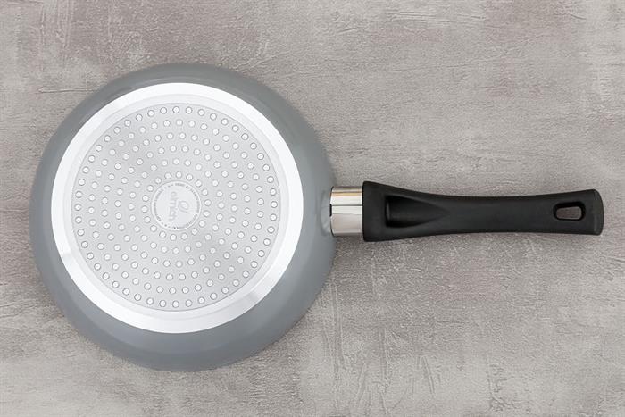 Chảo nhôm chống dính đáy từ 20 cm Elmich Colosseum Y1 EL-3718 Xám Màu Xám