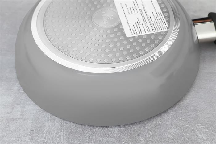 Chảo nhôm chống dính đáy từ 20 cm Elmich Colosseum Y1 EL-3718 Xám Màu Xám