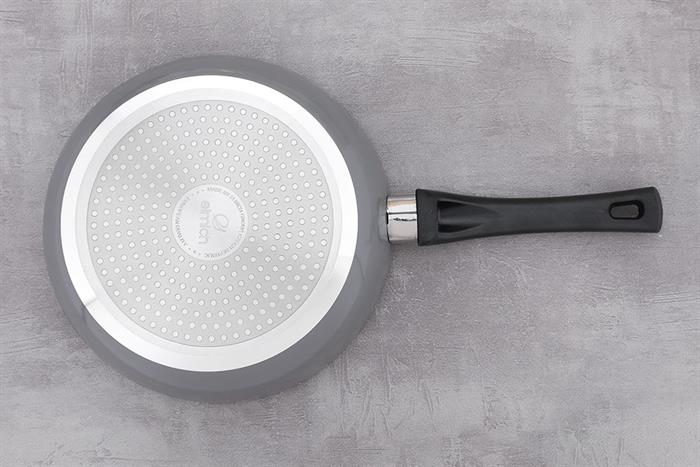 Chảo nhôm chống dính đáy từ 24 cm Elmich Colosseum Y1 EL-3719 Xám Màu Xám