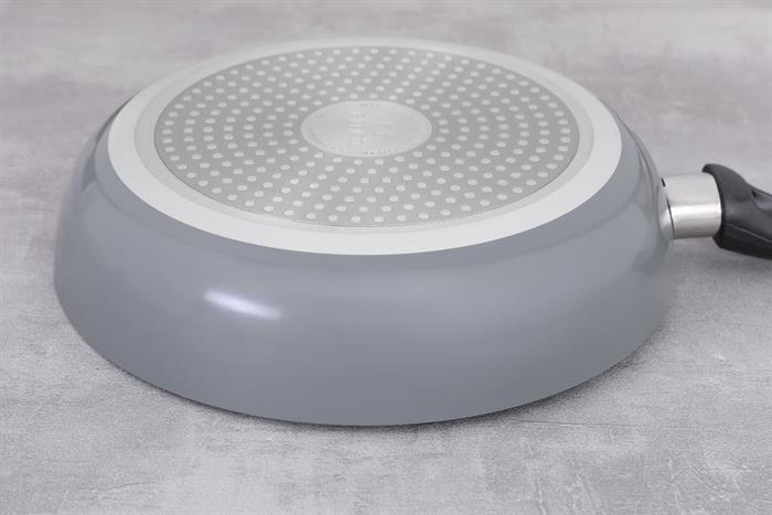 Chảo nhôm chống dính đáy từ 24 cm Elmich Colosseum Y1 EL-3719 Xám Màu Xám